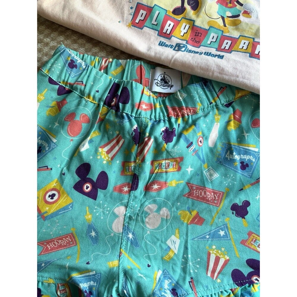 NWOT Walt Disney World Play In The Park Mickey & Friends Toddler Girl Set Ruffle - Picture 3 of 11